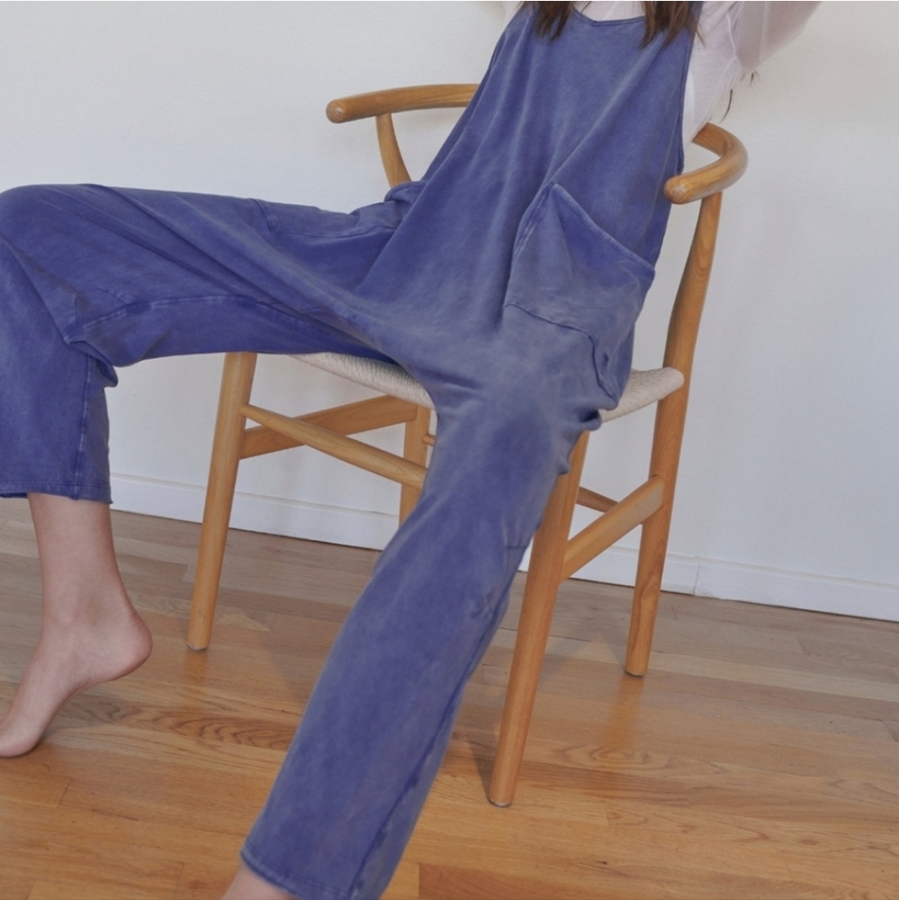 OFFERS New Free People FP Movement Hot Shot Onesie French Navy M Blue Jumpsuit - Picture 4 of 15